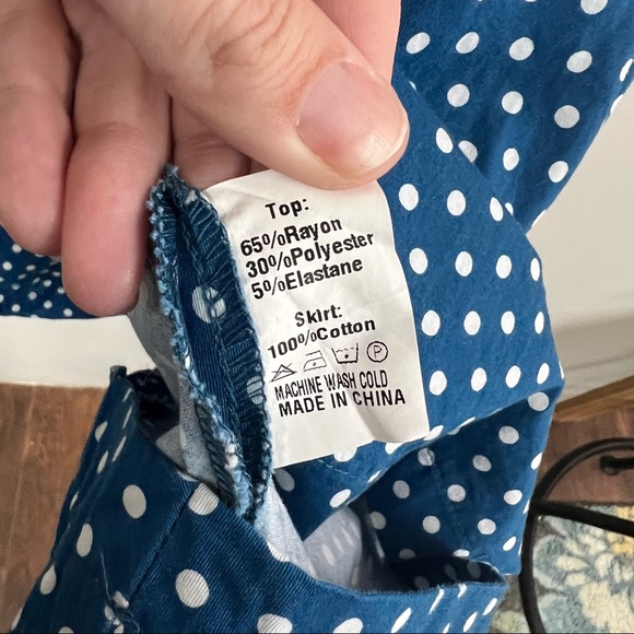 Lindy Bop Megan Polka Dot Retro Style Dress - Picture 13 of 13